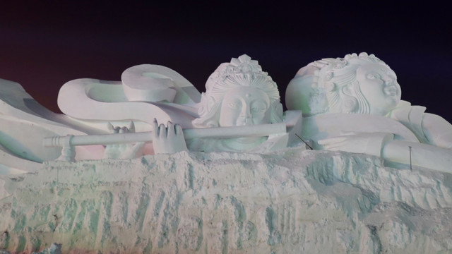 雪雕长春世界雕塑园