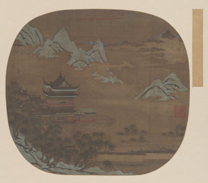 高啟云云山樓閣圖