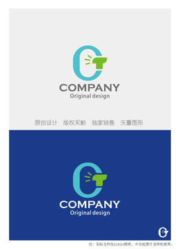 CT字母组合logo设计