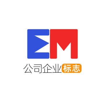 創(chuàng)意字母EM企業(yè)標(biāo)志logo