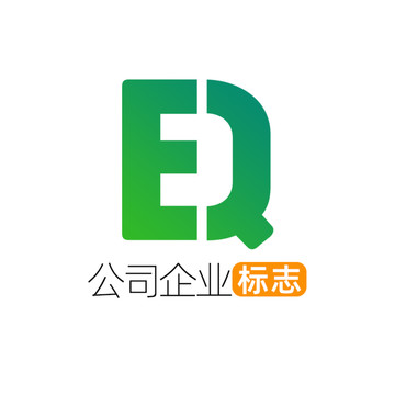 创意字母EQ企业标志logo