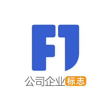 创意字母FJ企业标志logo