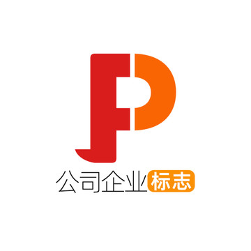 创意字母FP企业标志logo