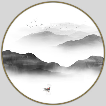 水墨山水畫(huà)