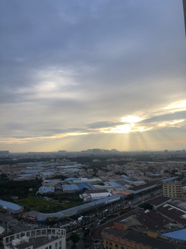 日出時刻城市日出