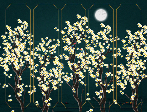 原創(chuàng)花鳥裝飾畫