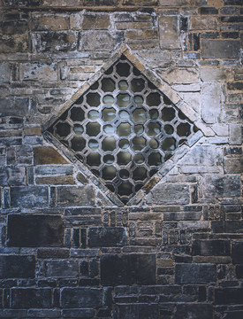 历史建筑石墙窗户