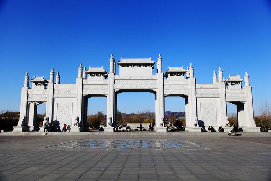 莒南卧佛寺公园大门