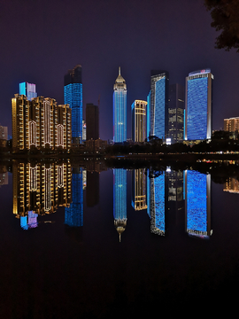 武汉西北湖夜景