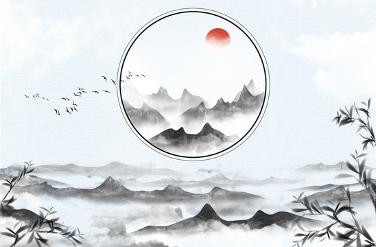 新中式山水