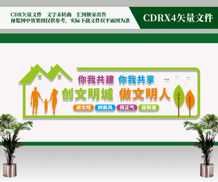 文明城市建設文化墻