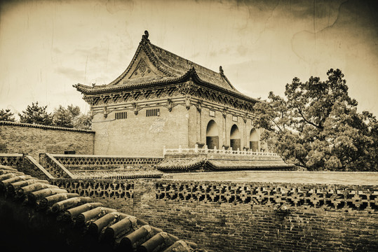 太原永祚寺三圣阁老照片