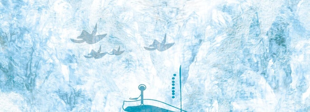 中式山水背景
