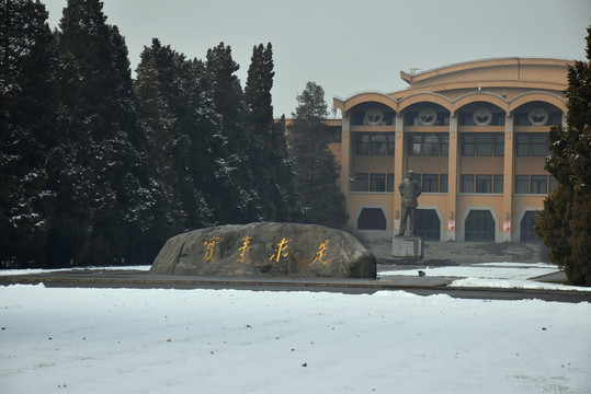 中央党校雪景如画