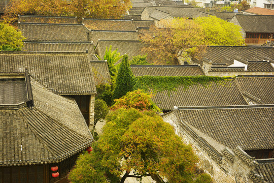 古建筑群屋顶