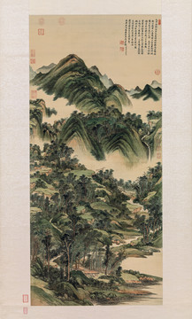 王時敏仿黃公望山水圖
