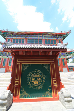 北京皇家园林颐和园德和园影壁