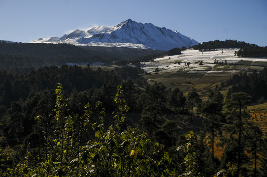 涅瓦多德托卢卡火山全景