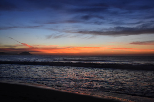 天国马祖特海滩黎明