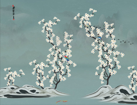 新中式花鳥