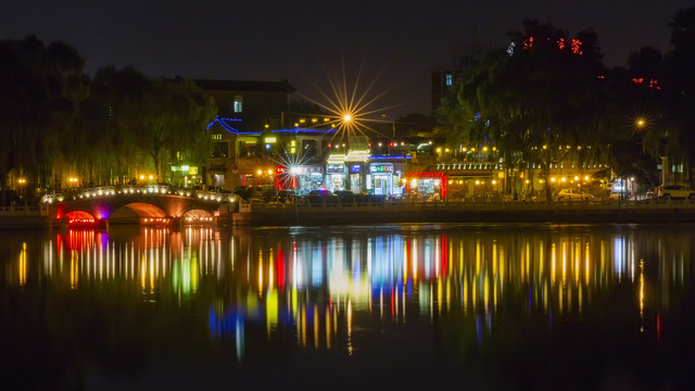 北京后海夜景