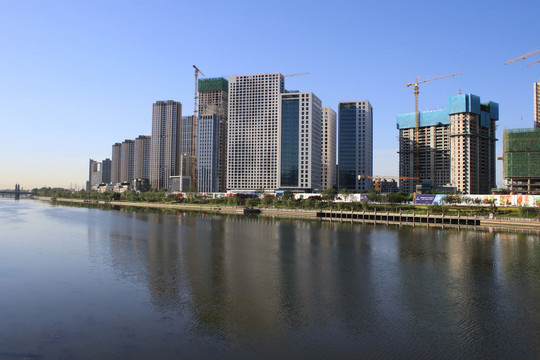 北京城市风光通州大运河