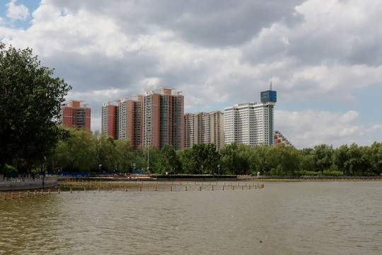 北京城市风光莲花池公园