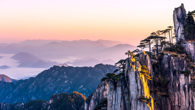 黄山日出美景