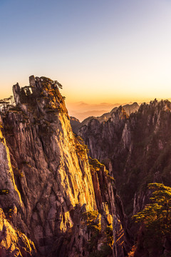 黄山日出美景