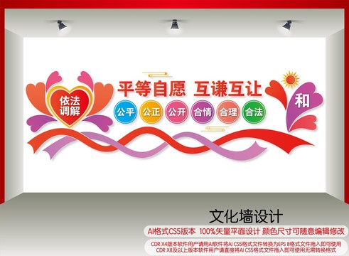 調(diào)解室文化墻