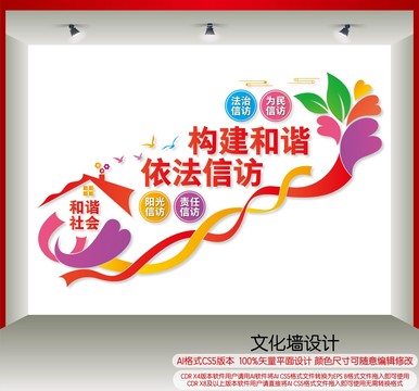 信訪樓梯文化墻