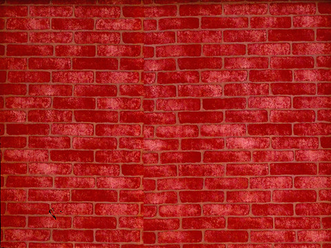 红色墙纸砖