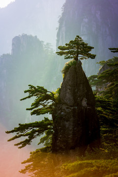 黄山日出美景