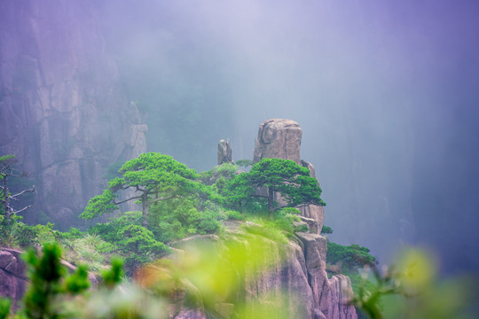 黄山奇峰怪石