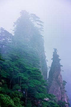 黄山奇峰怪石