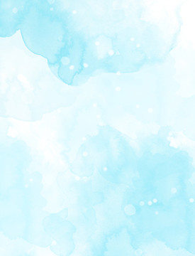 藍色水墨