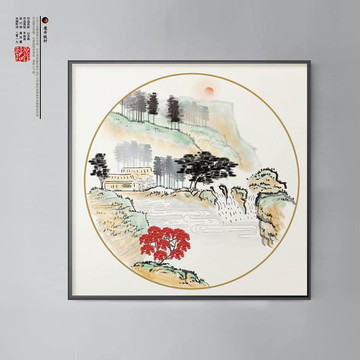 圓形扇面小品畫(huà)