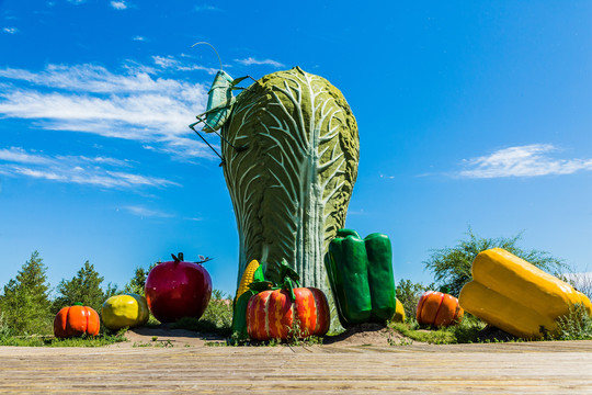 蔬菜雕塑