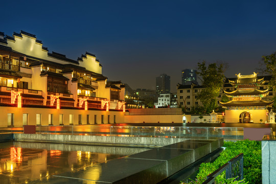 南京夫子庙江南贡院夜景