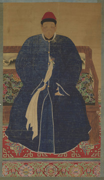 姚文瀚清代孝莊文皇后畫像