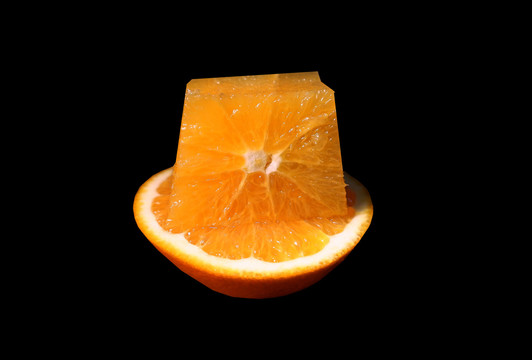 脐橙切面橙子创意