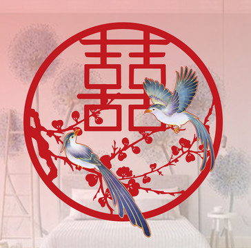 喜字喜鵲