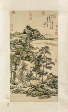 王原祁山水圖