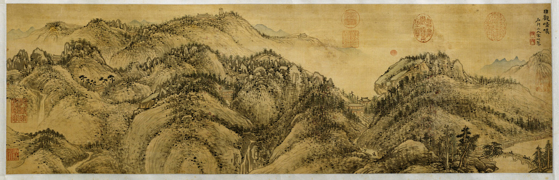宋旭五岳圖東岳泰山日觀晴曦圖