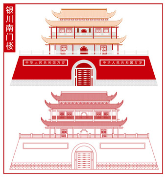 銀川南門樓