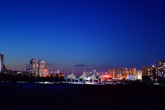 海拉尔夜景