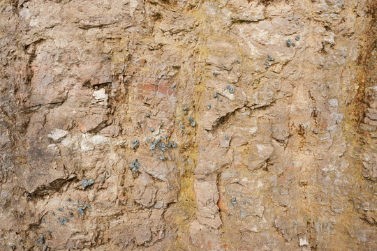 土黄色的岩石表面素材