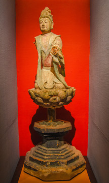 彩塑供养菩萨像