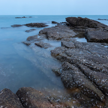 海滨风光风景画