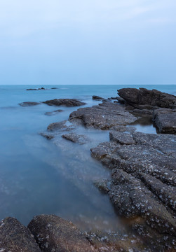 海滨风光风景画